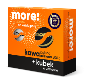 Astra Zestaw Kawa MORE Intense 500g mielona + kubek