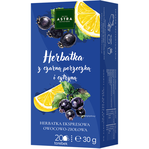 Astra Herbatka z czarną porzeczką i cytryną 20 tor. ex.